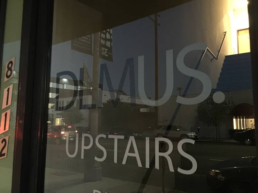 DLMUS. — Window Lettering