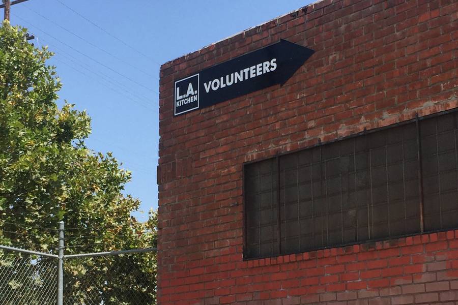 L.A. Kitchen — Volunteer Sign