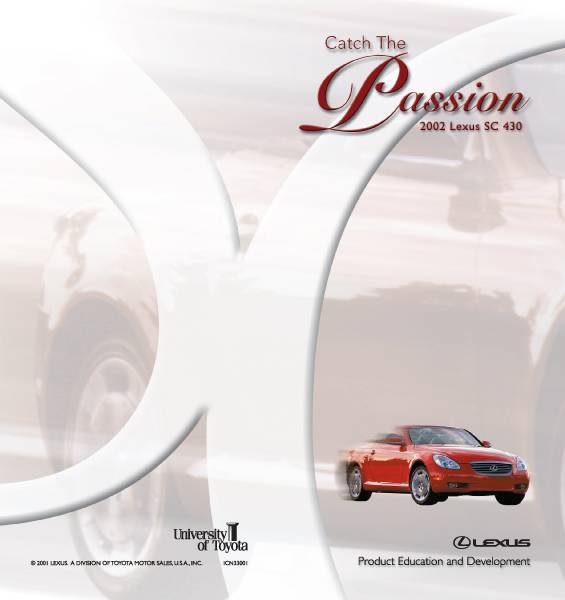 Lexus SC 430 — Brochure Cover