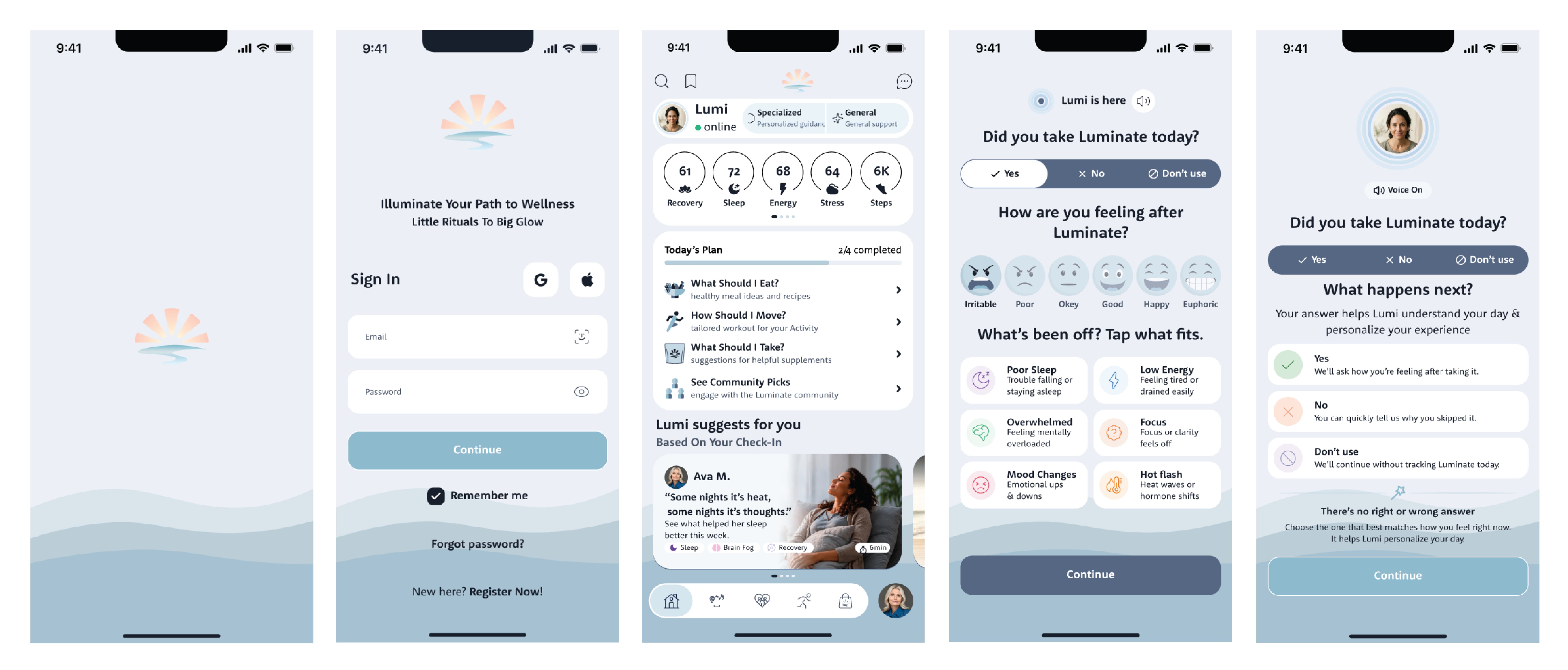 Luminate — App Icon, Button & Color Design