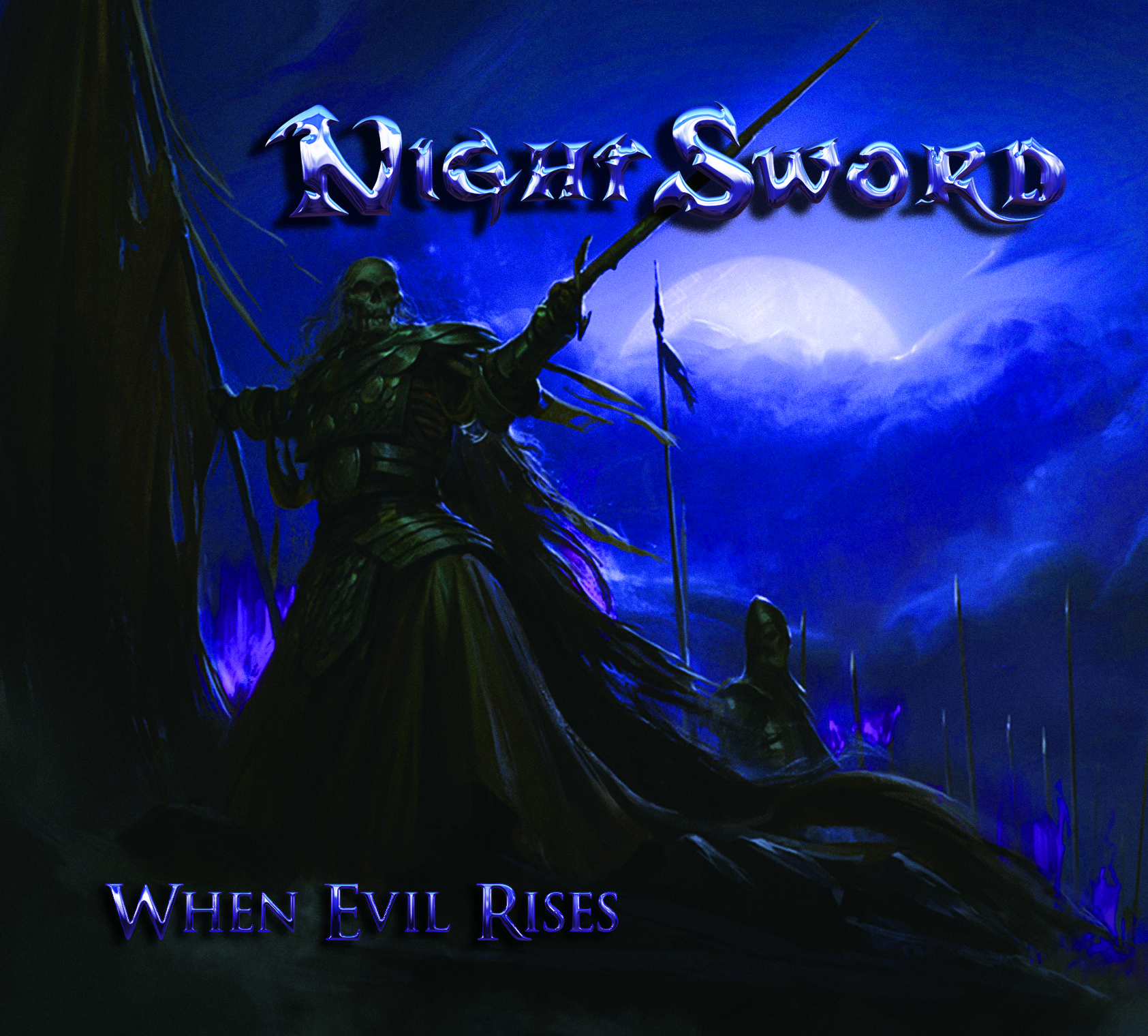 Night Sword — When Evil Rises CD Cover