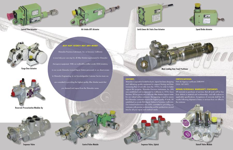 Shimadzu Precision Instruments — Brochure Interior