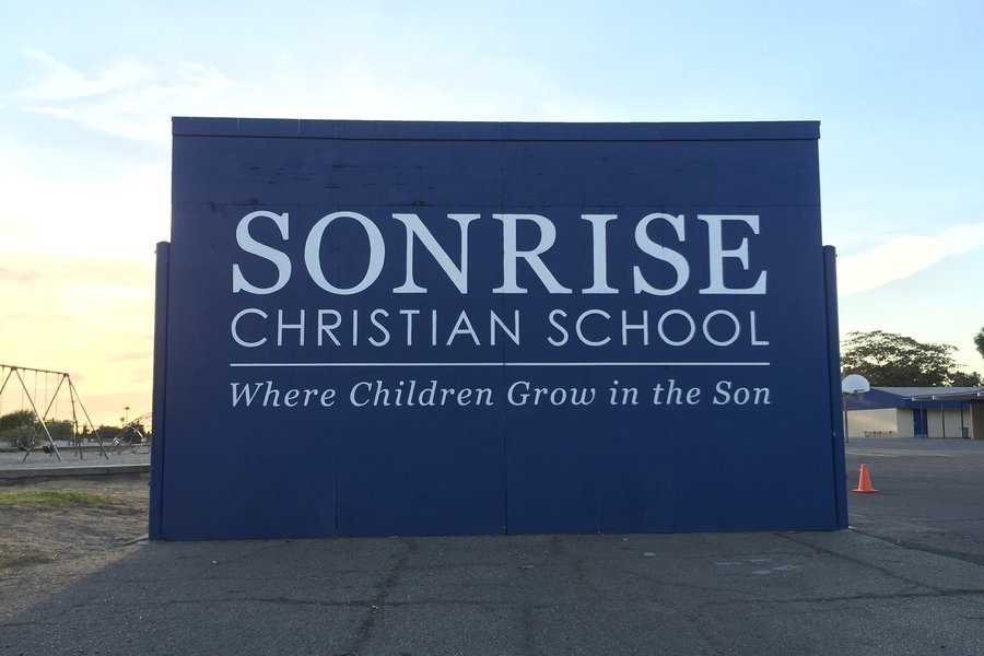 Sonrise Christian School — Building Sign (Completed)