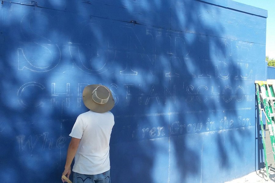 Sonrise Christian School — Building Sign (In Progress)